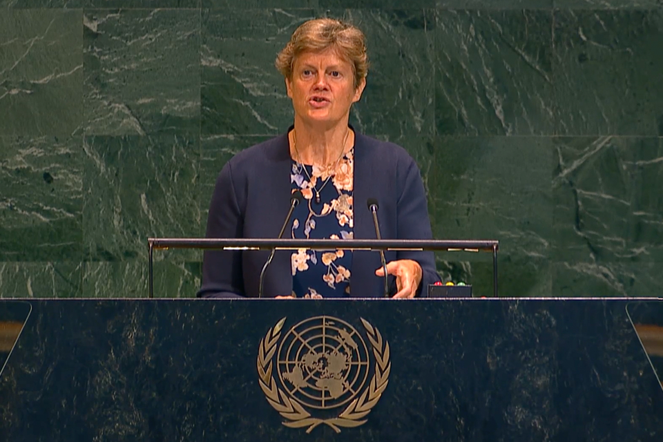 Imagem relacionada à notícia: A Carta da ONU continua sendo uma das nossas maiores conquistas: Declaração do Reino Unido na Assembleia Geral da ONU