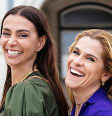 Mônica Martelli e Ingrid Guimarães: amigas nas telonas, na vida real e donas de semelhante trajetória de sucesso Foto: Divulgação