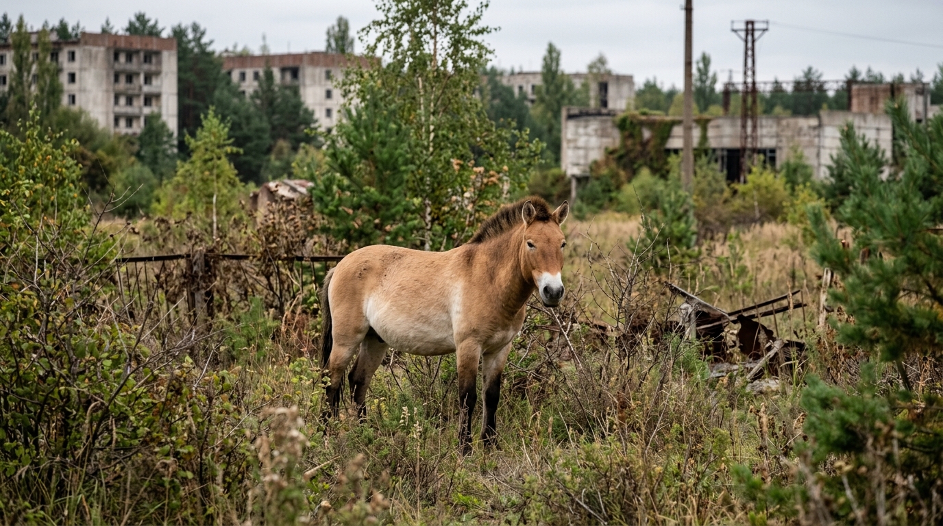Animal quase extinto vive livre na zona de exclusão de Chernobyl, e a manada não para de crescer