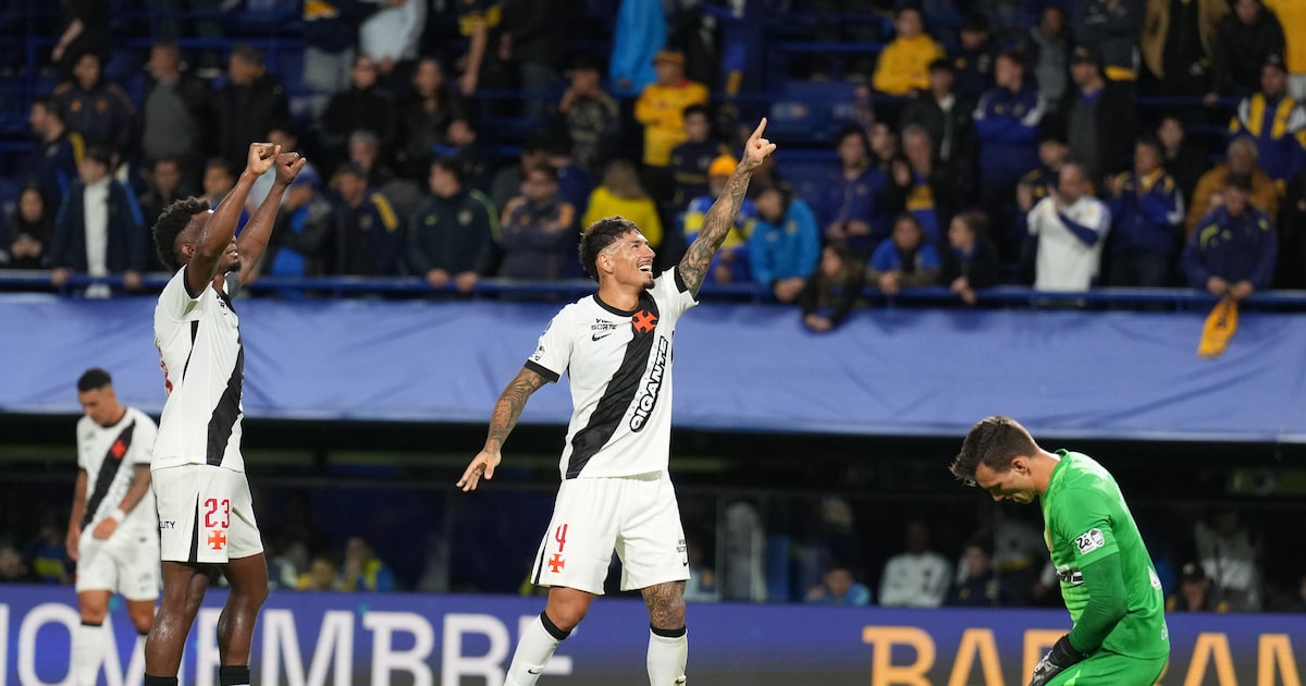 Vasco supera pressão, bate o Boca Juniors e abre vantagem por vaga na final da Sul-Americana
