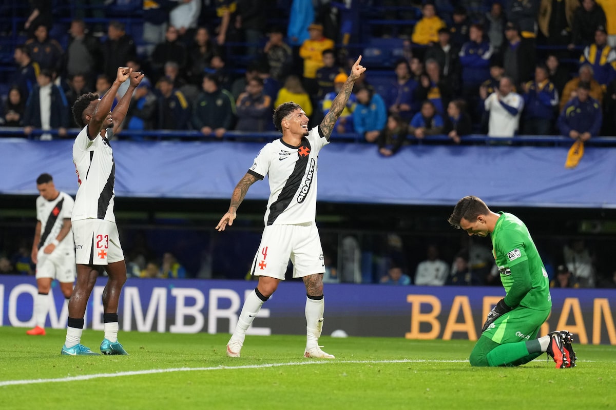 Vasco supera pressão, bate o Boca Juniors e abre vantagem por vaga na final da Sul-Americana